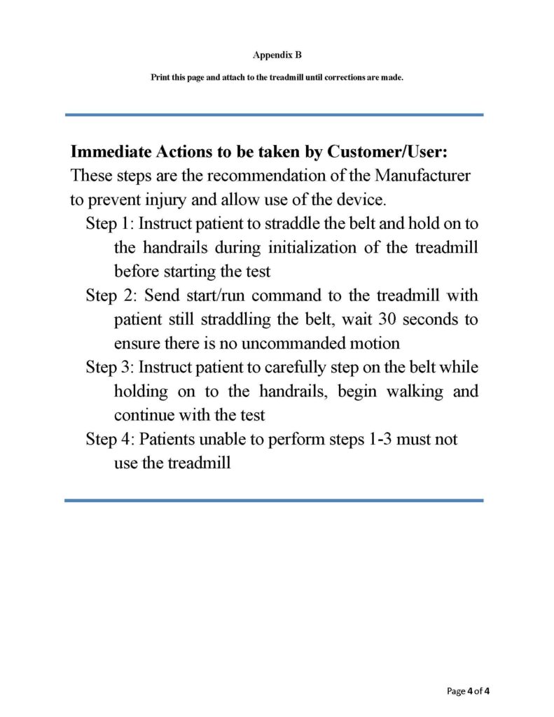 Customer Letter Acceleration Correction 2023.05.10 4 - Letter Uncommanded Accelerate, Reverse, Stop Correction 20230510 - Trackmaster Treadmills